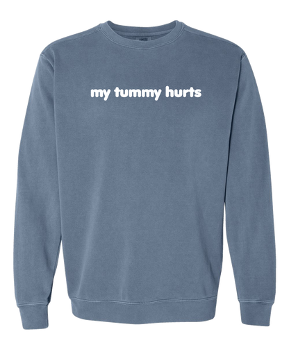 My Tummy Hurts Embroidered Crewneck Sweatshirt