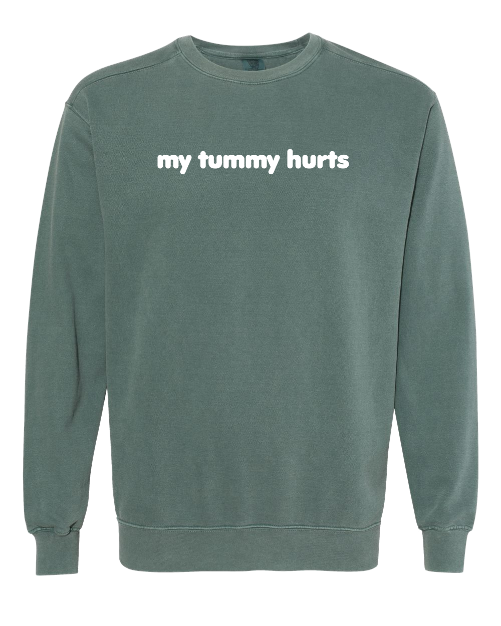 My Tummy Hurts Embroidered Crewneck Sweatshirt