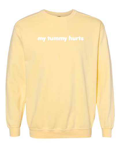 My Tummy Hurts Embroidered Crewneck Sweatshirt