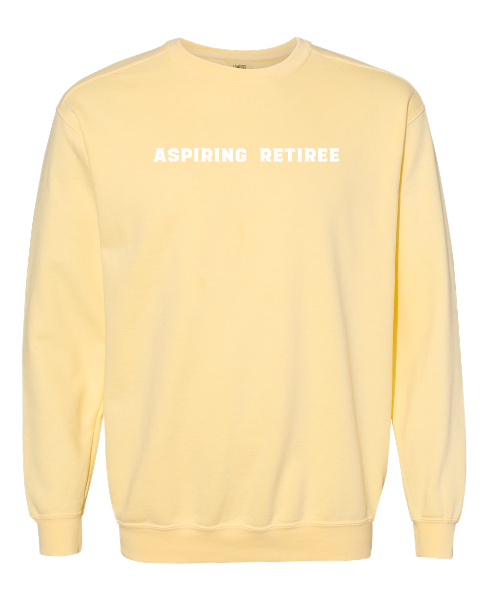 Aspiring Retiree Embroidered Crewneck Sweatshirt