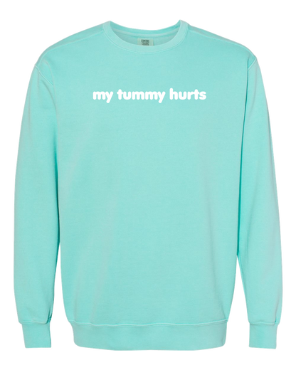 My Tummy Hurts Embroidered Crewneck Sweatshirt