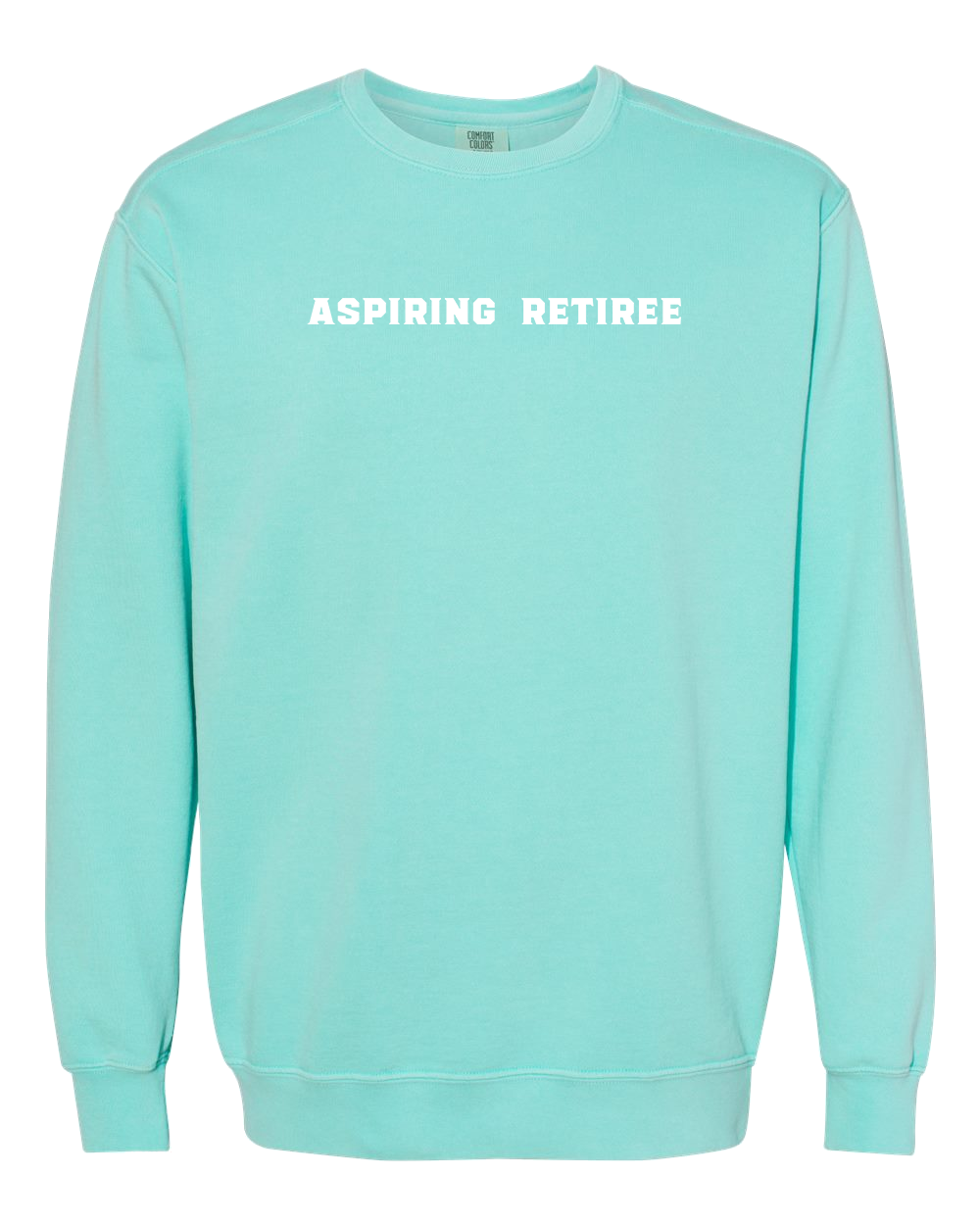 Aspiring Retiree Embroidered Crewneck Sweatshirt
