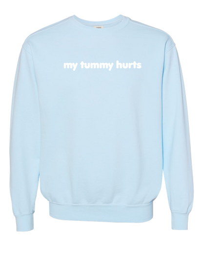 My Tummy Hurts Embroidered Crewneck Sweatshirt
