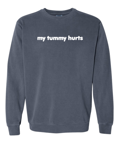 My Tummy Hurts Embroidered Crewneck Sweatshirt