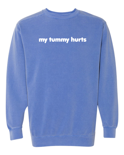 My Tummy Hurts Embroidered Crewneck Sweatshirt