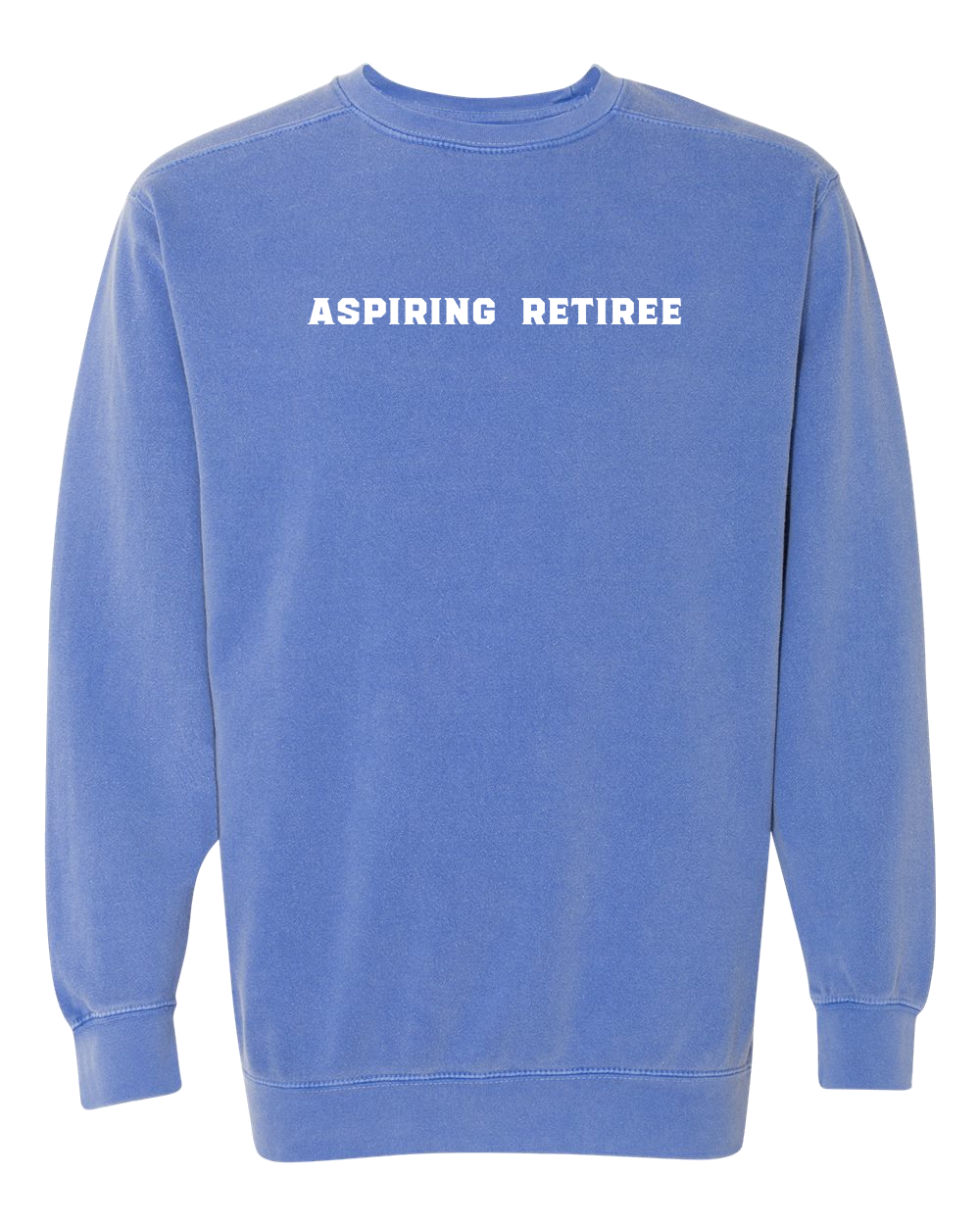 Aspiring Retiree Embroidered Crewneck Sweatshirt