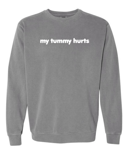 My Tummy Hurts Embroidered Crewneck Sweatshirt