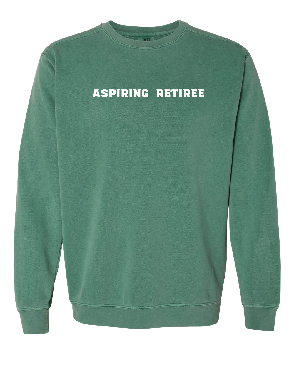 Aspiring Retiree Embroidered Crewneck Sweatshirt