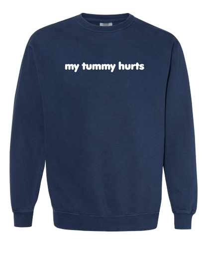 My Tummy Hurts Embroidered Crewneck Sweatshirt