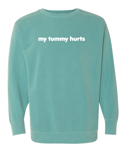 My Tummy Hurts Embroidered Crewneck Sweatshirt