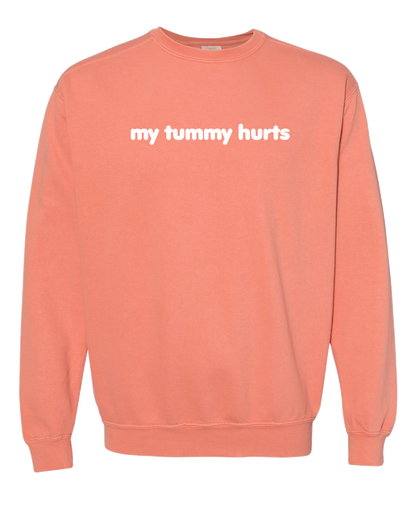 My Tummy Hurts Embroidered Crewneck Sweatshirt