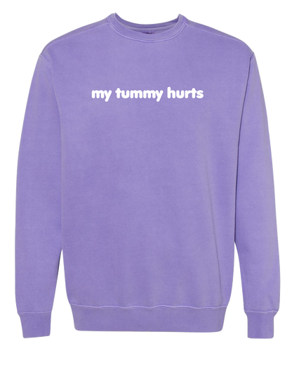 My Tummy Hurts Embroidered Crewneck Sweatshirt